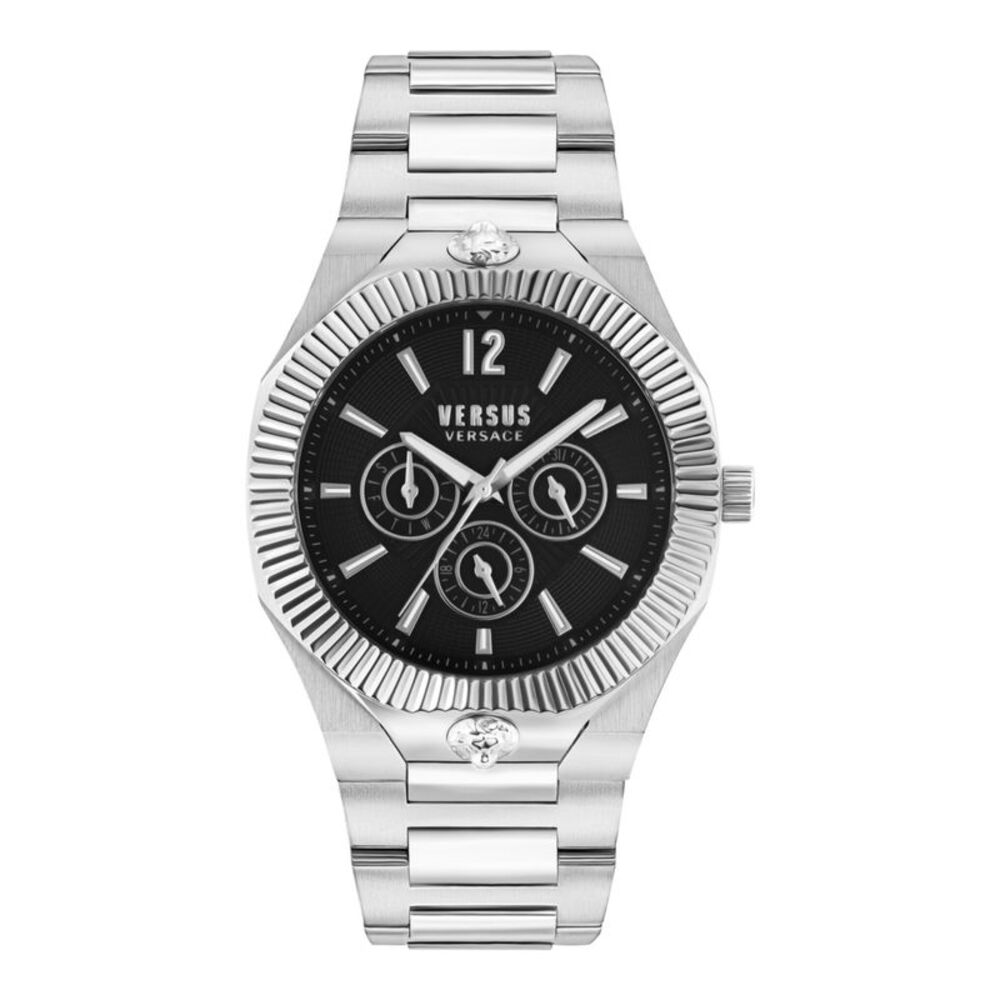 Versus Versace  Echo Park Multifunction Bracelet Watch Silver Mens